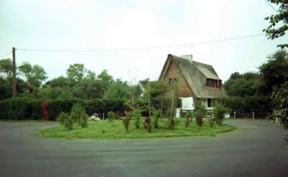 Maison au toit de chaume à Wissant