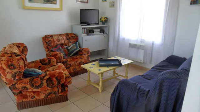 Le salon avec le canapé convertible